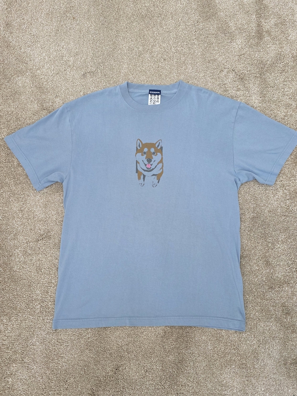 COSPA Doomsday With My Dog Shiba Inu Tee L Japan Anime Manga Kawaii Vintage
